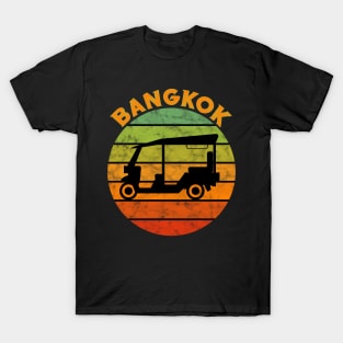 Bangkok Tuk Tuk On A Rainbow Of Colors T-Shirt